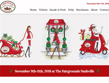 Tablet Screenshot of christmasvillage.org